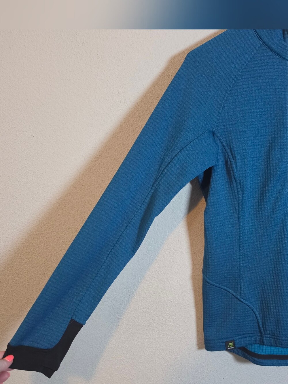Mountain Hardwear Polartec Power Grid Half Zip Jacket Women's S Blue Gorpcore - Picture 6 of 11